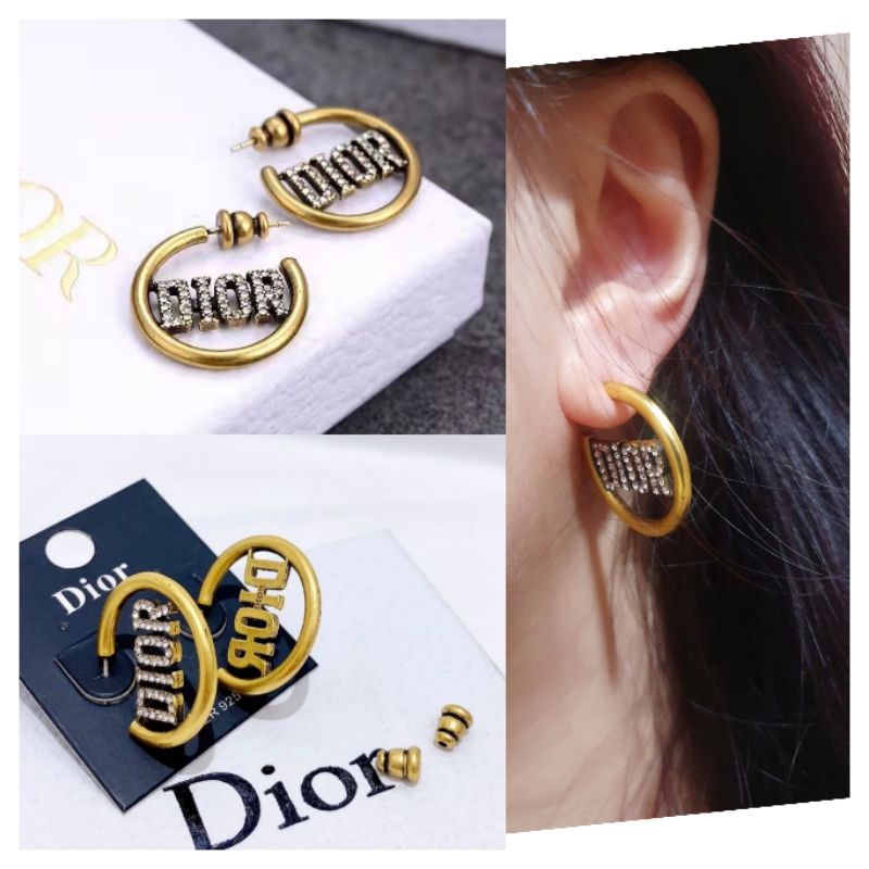 Anting Silver925 perak Branded Band Platgold Anti Karat anti alergi anting premium Quality N-74