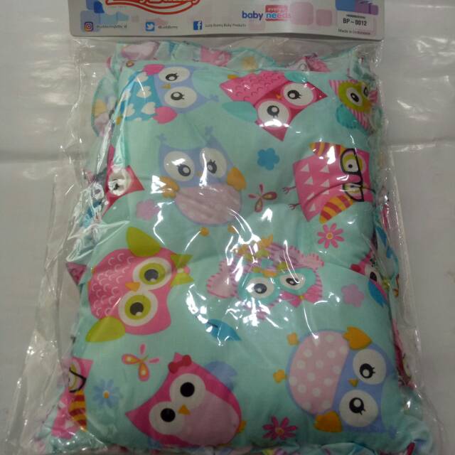 Bantal Bayi Corak Gambar Bahan Dakron Lembut