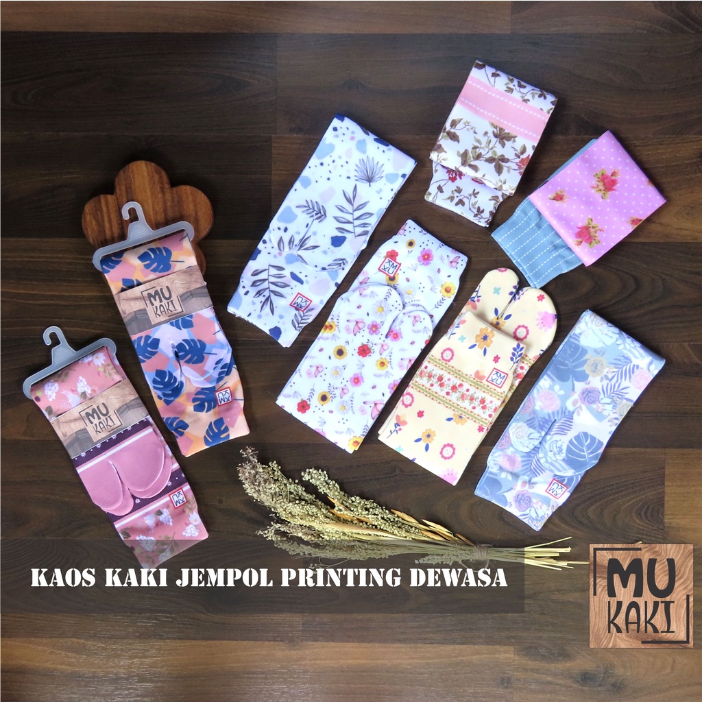 Kaos Kaki Jempol Motif Printing Dewasa Mukaki Murah O