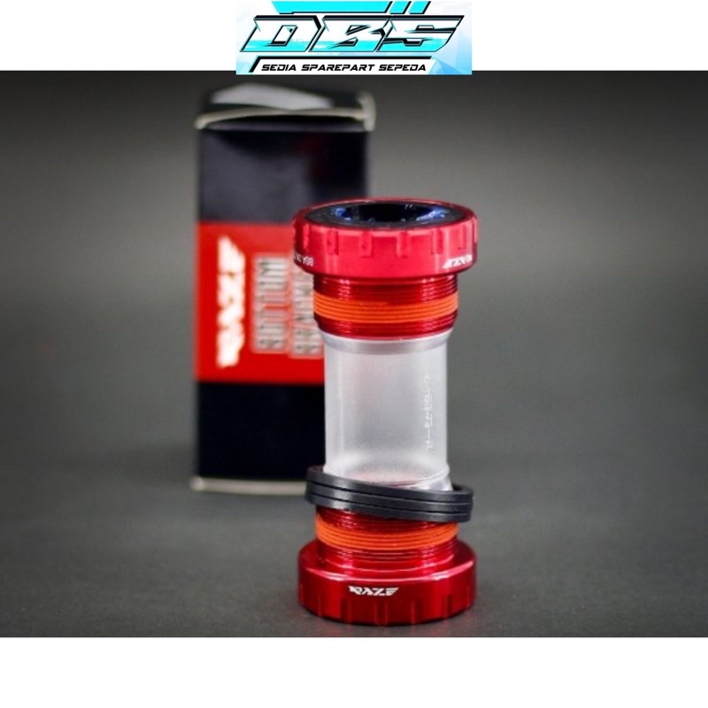 BB RAZE BSA 24 68MM BEARING AL CNC RED BB RAZE HOLLOWTECH 2