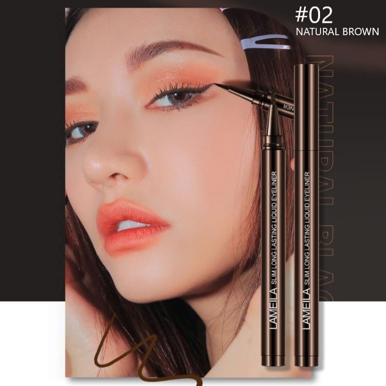 LAMEILA 842 EYELINER BLACK &amp; BROWN COLOR WATERPROOF &amp; LONG LASTING