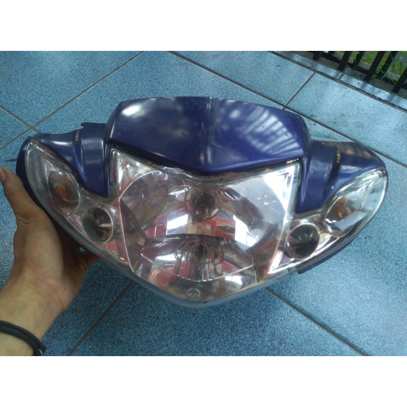 Cover Batok Kepala Depan Set Lampu Reflektor Depan Yamaha Vega R New Original