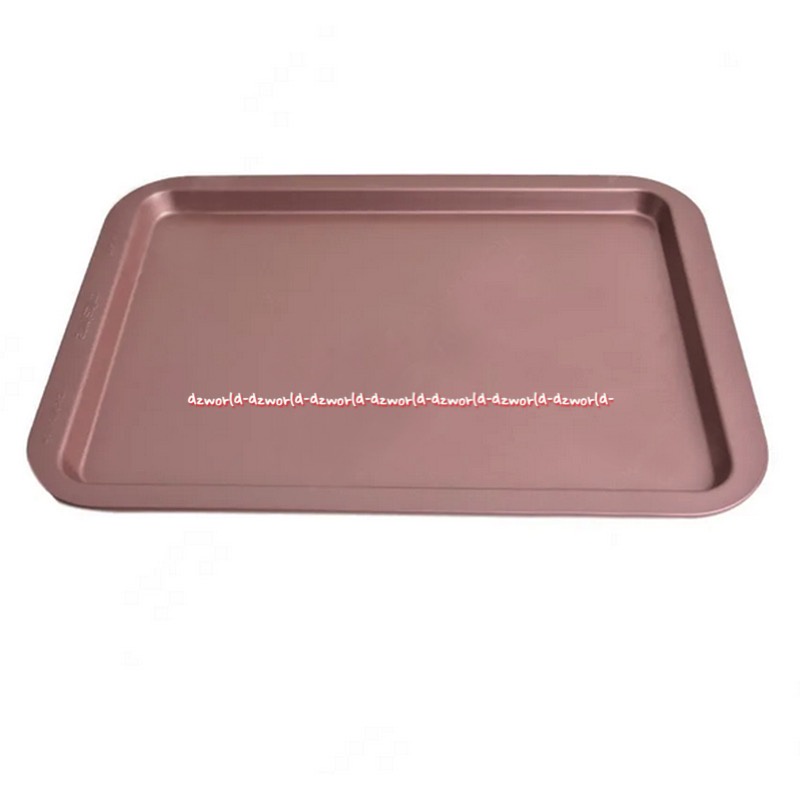 Wiltshire Small Cookies Sheet 33.5cm Oven Tray Papan Loyang Panggang Anti Lengket Tempat Bakar Kue Warna Pink Rose