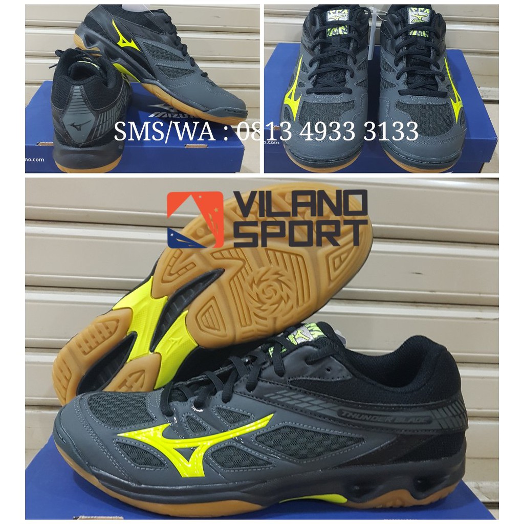 Sepatu Mizuno Thunder Blade Black Perfect