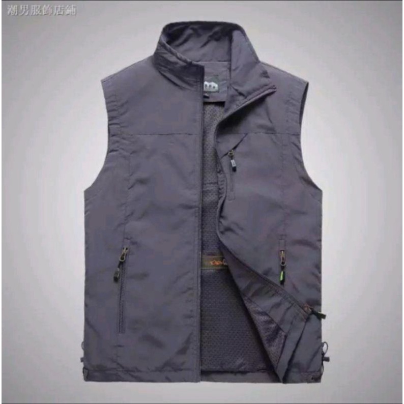 ROMPI OUTDOOR VEST ANTI ANGIN DAN ANTI AIR PRIA WANITA (COD)