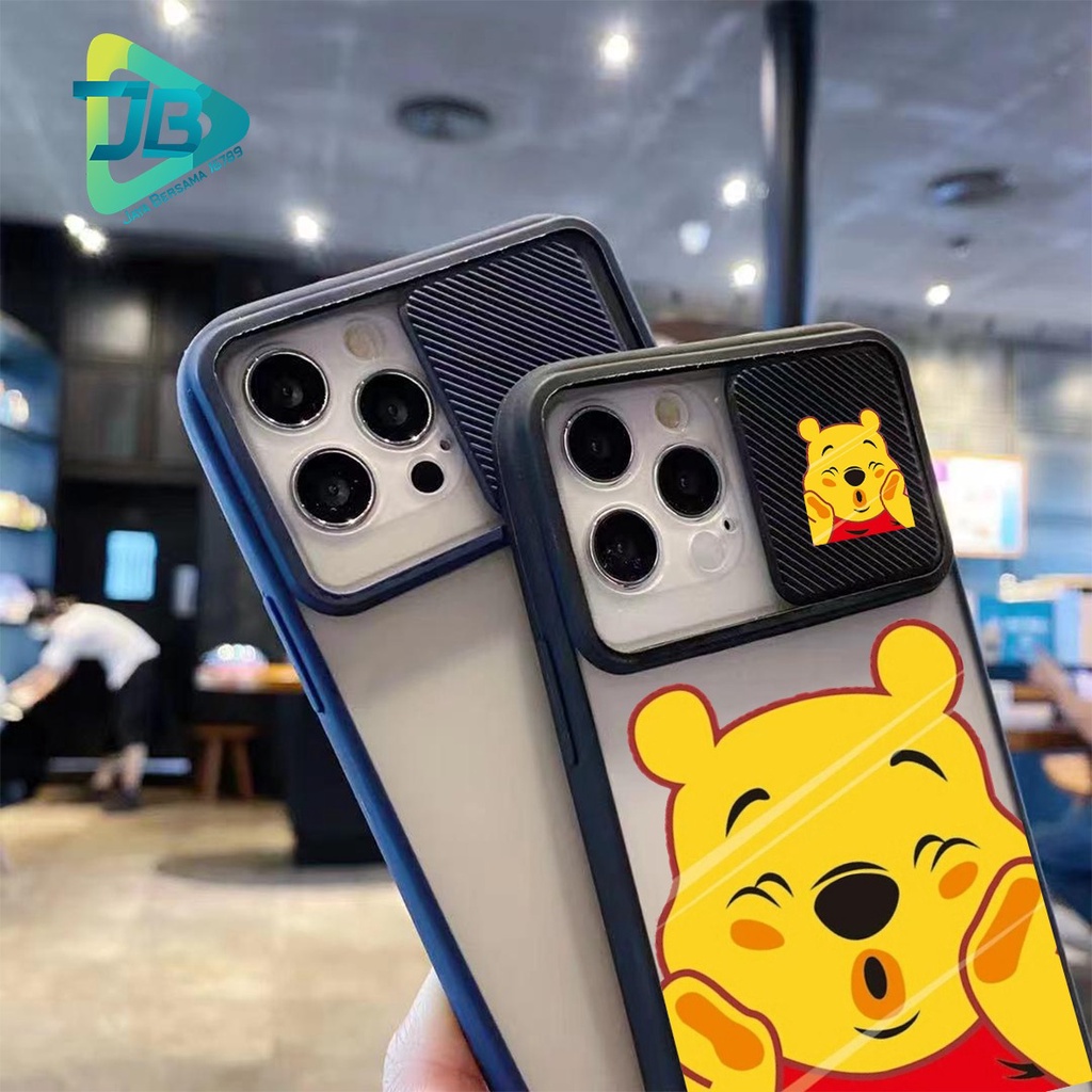 SOFTCASE SLINGCASE SLIDE PELINDUNG KAMERA WINIE THE POOH SAMSUNG OPPO VIVO REALME IPHONE XIAOMI ALL TYPE JB5153