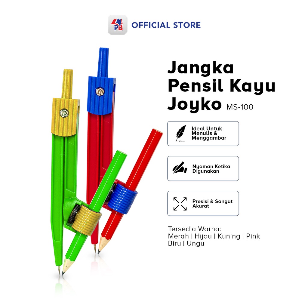 

Jangka Pensil Joyko MS 100 Alat Tulis Kantor Warna Bisa Isi Ulang Pensil Lainnya / PB EDUKASI ANAK - PBNB
