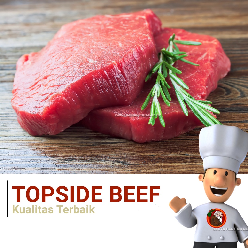 

DAGING SAPI BEEF TOPSIDE INSIDE 250GR DAGING SAPI BEEF TOPSIDE 250 GR