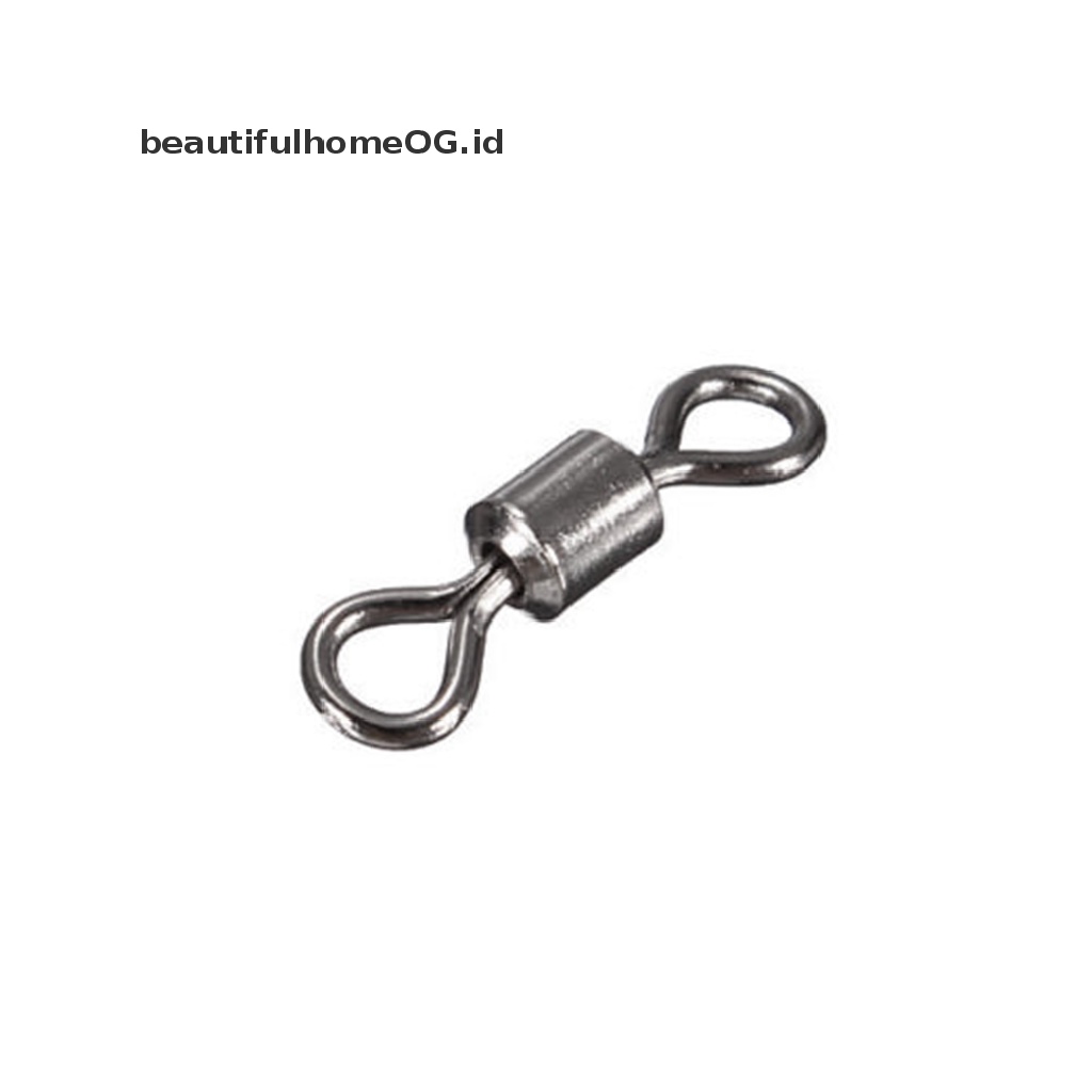 Beautifulhomeog.id / 100 Pcs Kili-Kili Swivel Bentuk Bulat Untuk Memancing Ikan Kerapu