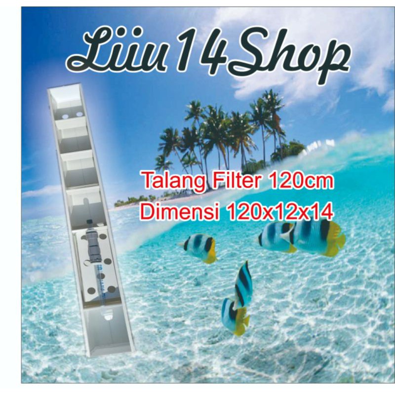 Talang filter air aquarium / Talang filter akuarium 120cm