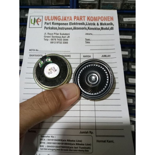speaker 8 ohm 1watt audio loudspeaker bulat 40mm