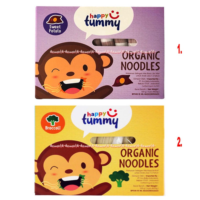 Happy Tummy Organic Noodle 150gr Mie Organik Untuk Bayi Anak Rasa Sweet Potato Kentang Manis Broccoli Brokoli Hepi Tumi Happytummy Mi Instan For Baby