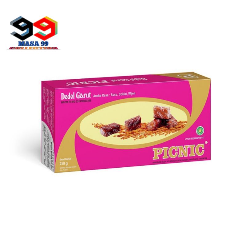 

Dodol Garut PICNIC CLASSIC 250gr / Dodol Picnic Original Bungkus Box Dan Kiloan Los