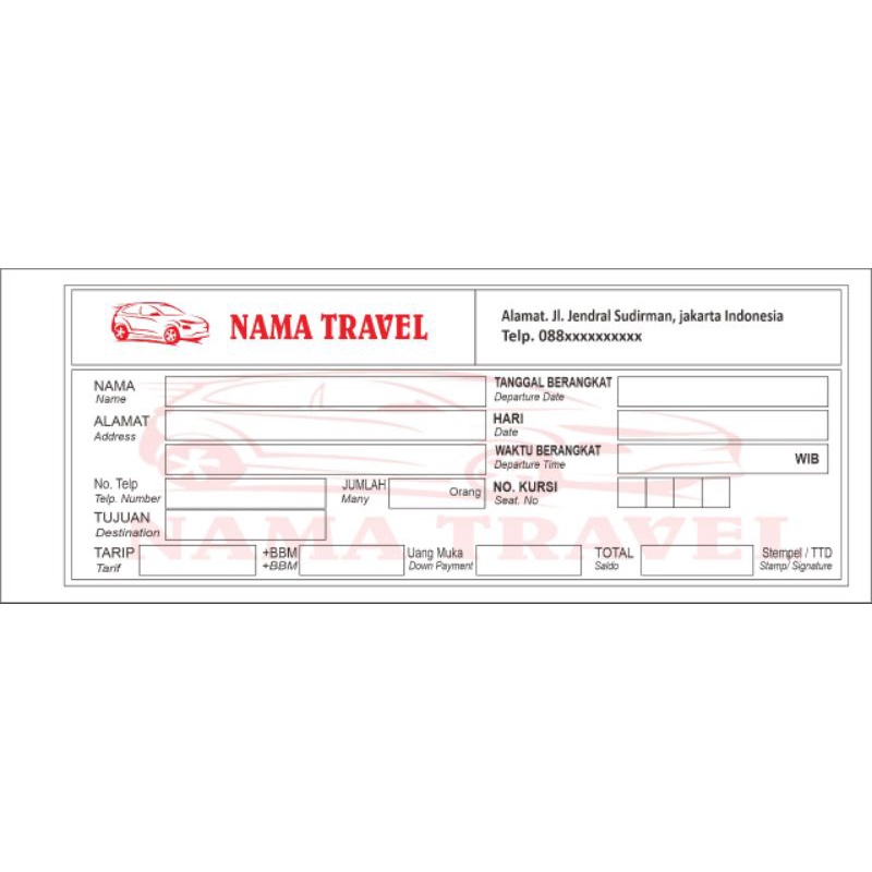 

Nota | kwitansi custom 1Ply ( MINIMAL ORDER 4 BUKU )