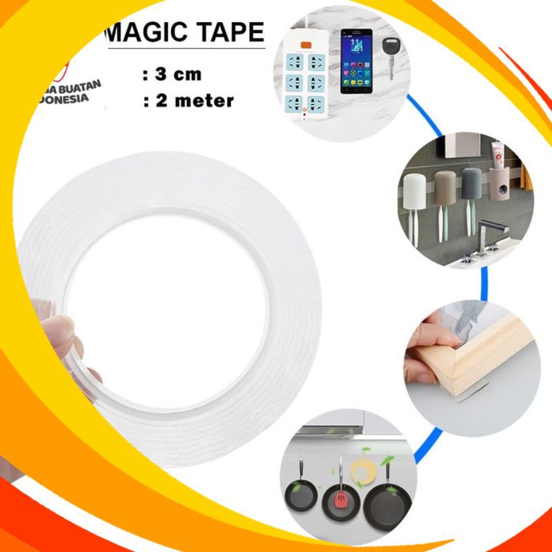 

Jual NANO MAGIC TAPE DOUBLE TAPE BENING TRANSPARANT BISA DICUCI TAHAN AIR Barang berkwalitas