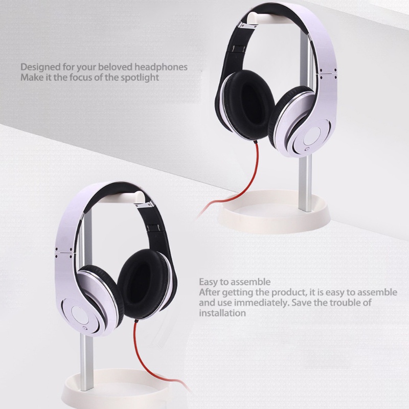 Bt Headphone Stand Gaming Headset Holder Gantungan Desain Stylish Foundation Stabil