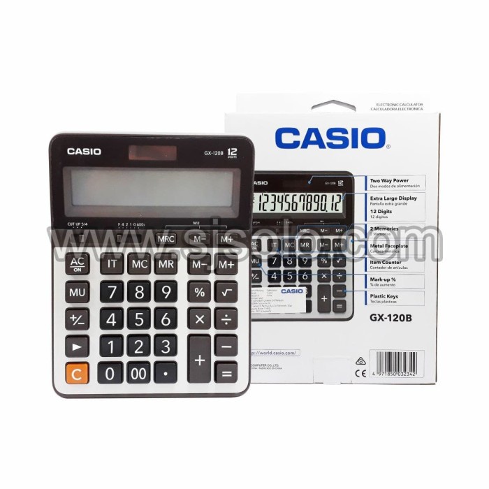 

Calculator Kalkulator CASIO GX-120B GX 120 Dekstop Calculator Original