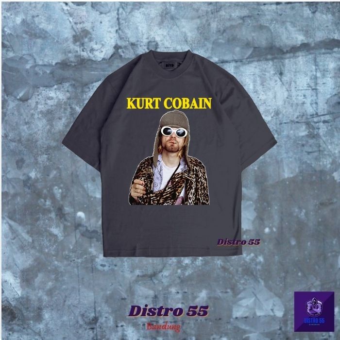 KAOS BAND NIRVANA KURT COBAIN LAST PHOTO  VINTAGE T SHIRT (OVERSIZED TEE) / TSHIRT NIRVANA KURT COBA