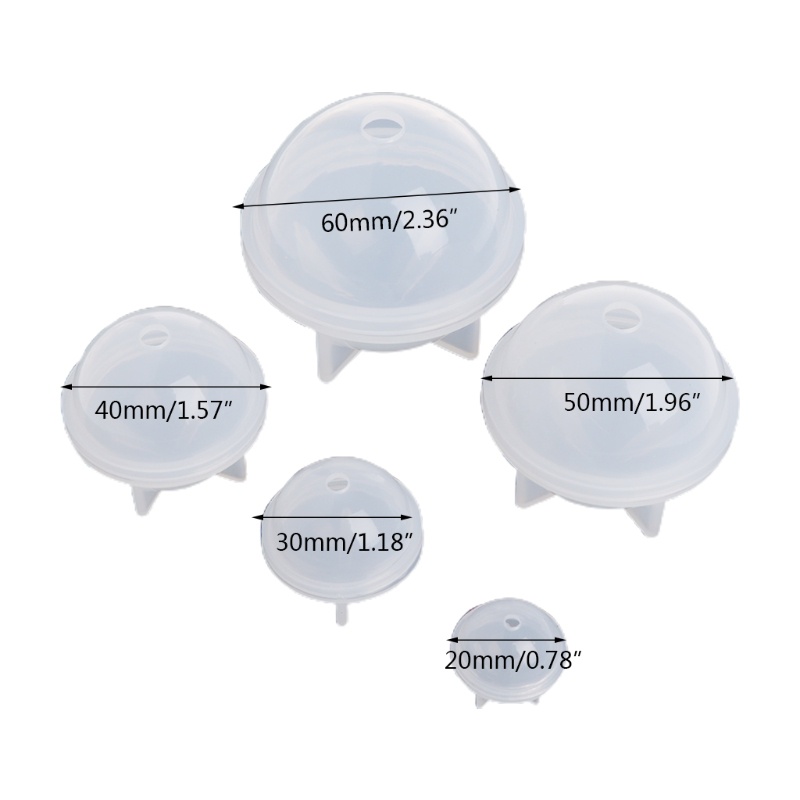 Siy Cetakan Resin Epoksi Bentuk Bulat Besar Bahan Silikon Untuk Kerajinan Tangan Diy