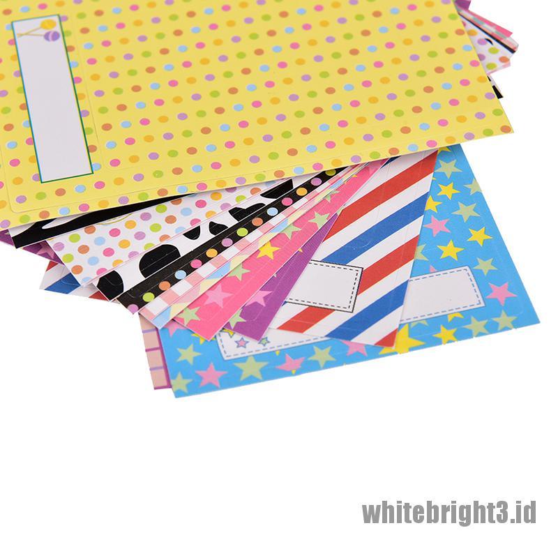 (white3) 20pcs Tape Kertas Motif Lucu Untuk Dekorasi Diary / Scrapbook / Craft