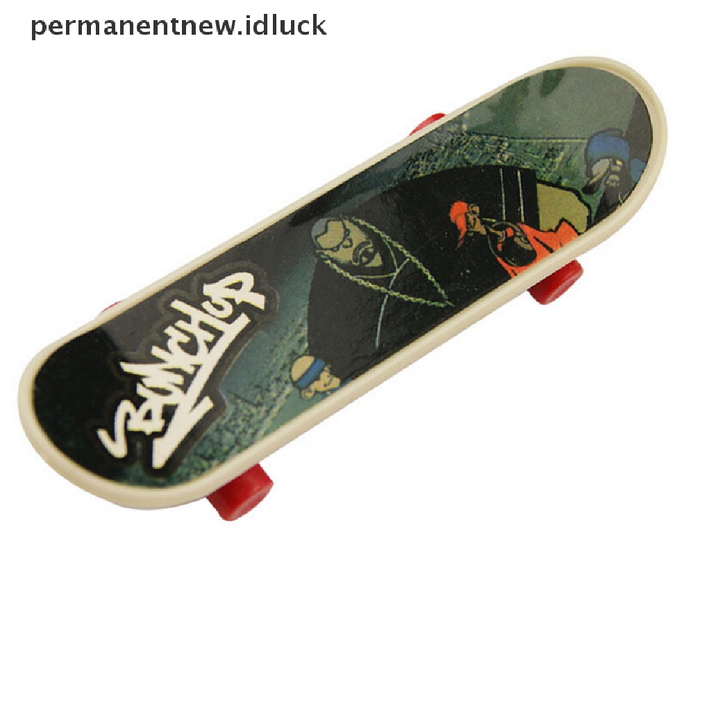 1pc Mainan Skateboard Jari Mini Ukuran 3.7 Inch Untuk Anak Laki-Laki Dan Perempuan