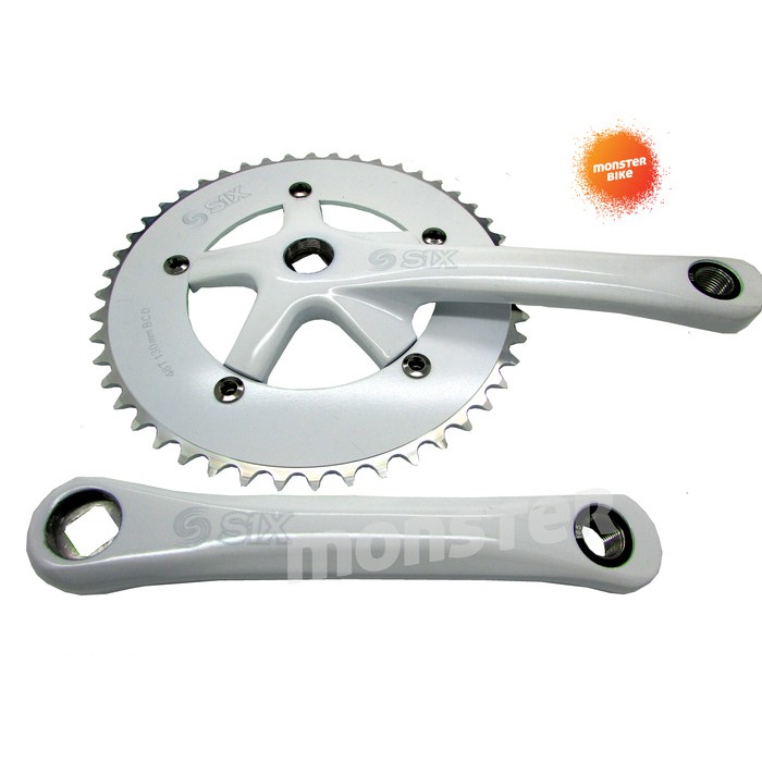 Crank Set S1X BCD 130 165mm 48T White