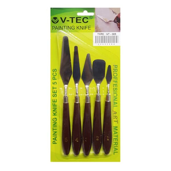 

Terbaru V-Tec Painting Knives Set 5 Pisau Palet VT-005 V-Tec Painting Knives Berkualitas