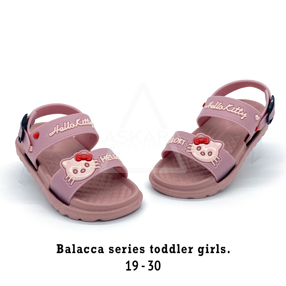 AKS - Sandal gunung anak perempuan tali belakang bergambar karakter hello kity lucu