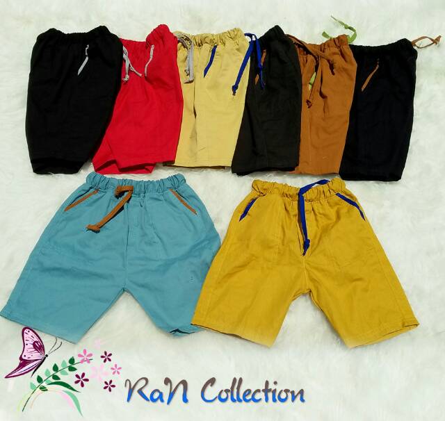 Celana Pendek Anak Polos S, M, L