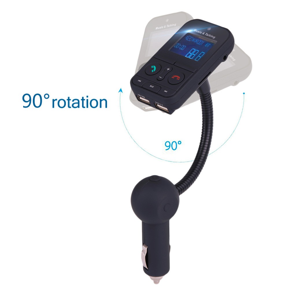 640C Multifunctional Automatic Car Music Talking Car Kit FM Transmitter LCD Screen Display