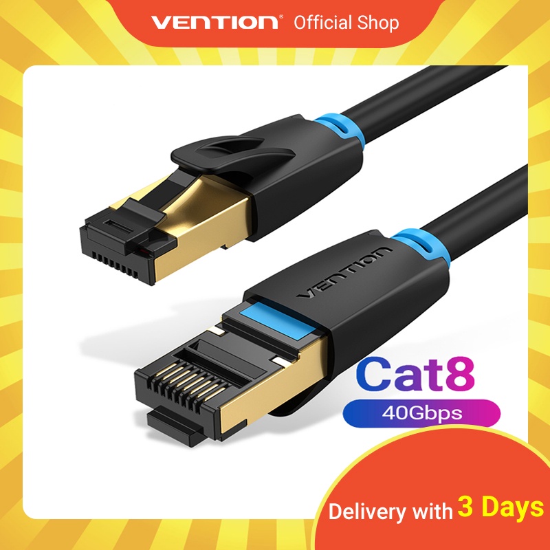 Vention Kabel LAN Ethernet RJ45 cat8 40gbps Profesional High Speed Laptop PS4 Router