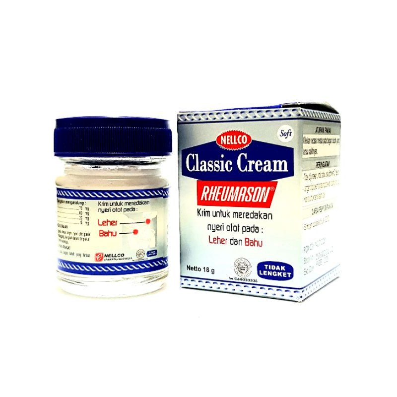 Rheumason Classic Cream 18gr - Krim Pereda Nyeri Otot pada Leher dan Bahu