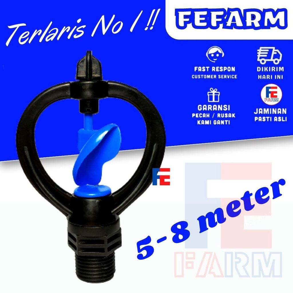 ALAT IRIGASI SPRINKLER KUPU KINCIR AIR BISA DI PASANG 1/2 FEFARM