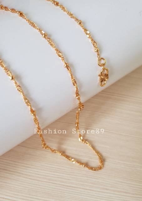 Kalung Xuping import / kalung fashion import lapis emas 18k xuping yaxiya