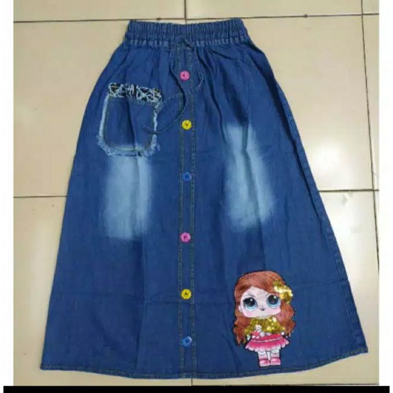 Rok levis Lol Led Anak perempuan