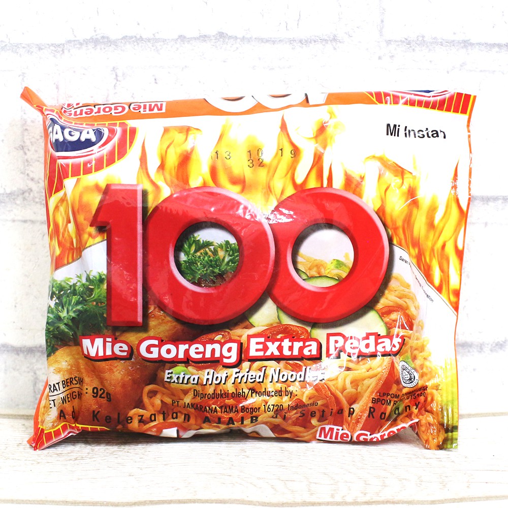 

Gaga Mie 100 Goreng Extra Pedas 92gram 5pcs