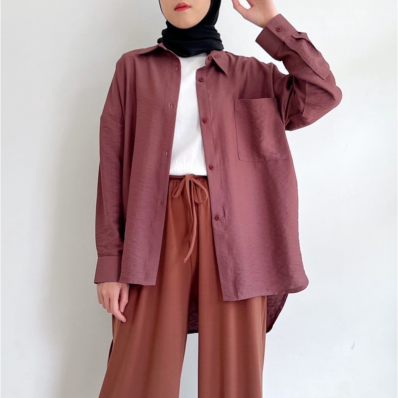 grosir_solo || KEMEJA AIRFLOW OVERSIZE /  SABA TOP / KEMEJA JUMBO CRINKLE AIRFLOW / KEMEJA RIVER BASIC AUDREY BLOUSE