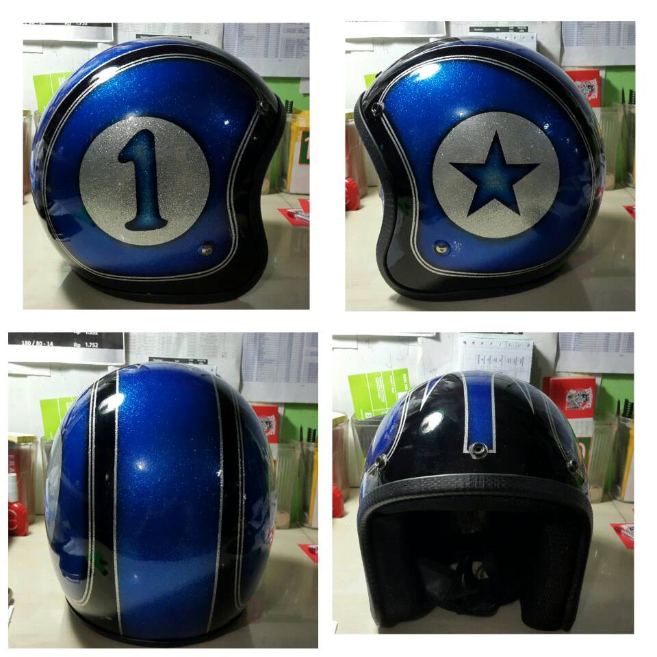 Helm Custom Glitter Shopee Indonesia