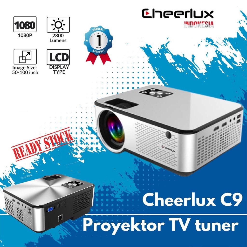 CHEERLUX INDONESIA | PROYEKTOR CHEERLUX C9 TV TUNNER | PROYEKTOR C9 TV TUNER | C9 TV Tuner Cheerlux