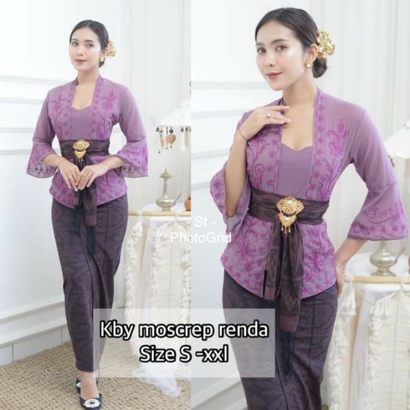 kebaya jadi moscrep renda