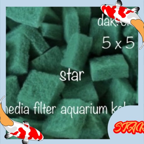 aquarium kolam ikan media filter DAKRON bioblok bio blok 5 X 5 Cm