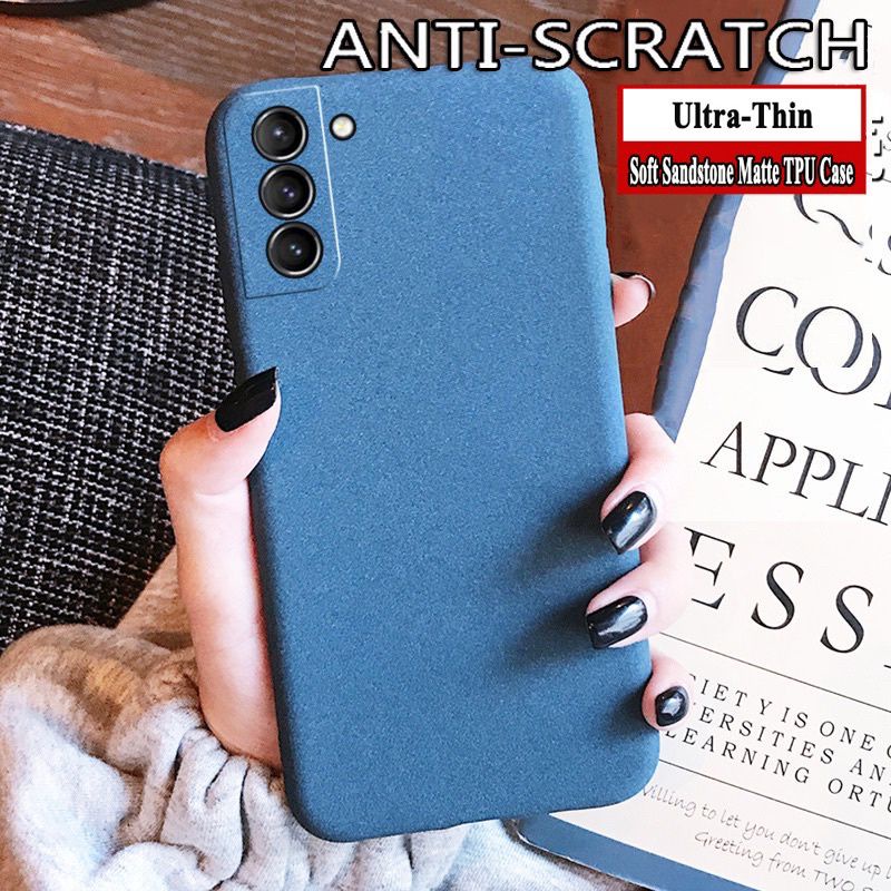 Case Sandstone Samsung Galaxy S21 FE 5G S22 Plus 5G S22 Ultra 5G 2022 Silikon Casing Anti Slip