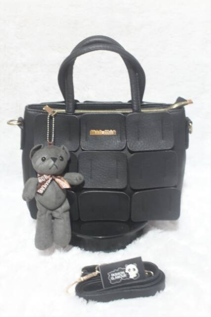 TAS IMPORT HAND BAG+SLING BAG WANITA KOREA ORIGINAL BLACK