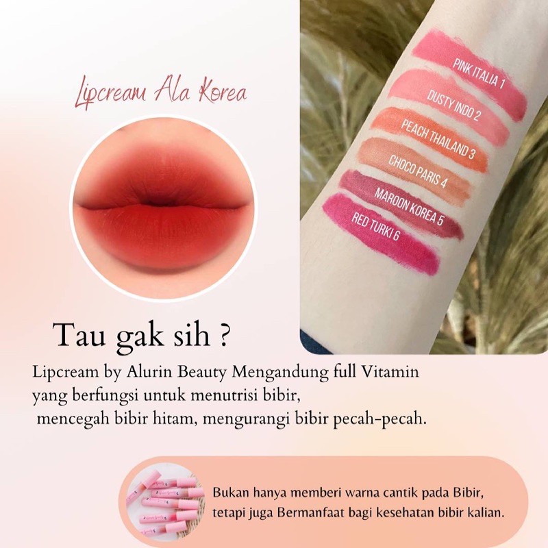 LIPCREAM ALURIN BEAUTY