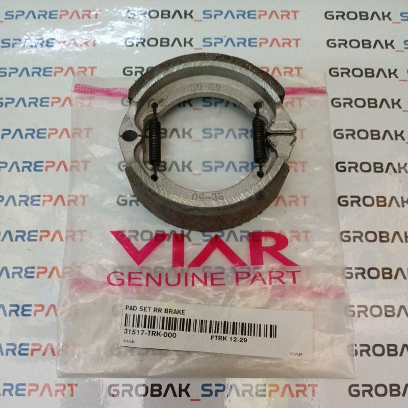 Kampas Rem DEPAN atau BELAKANG (Tromol) Mini Trail Viar Cross X 70cc, Original
