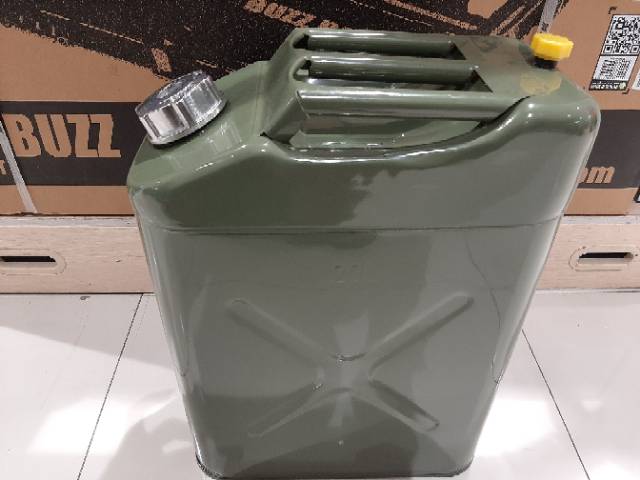 jerigen besi jerigen bahan bakar bensin oli jerry can by krisbow tebal 20LITER