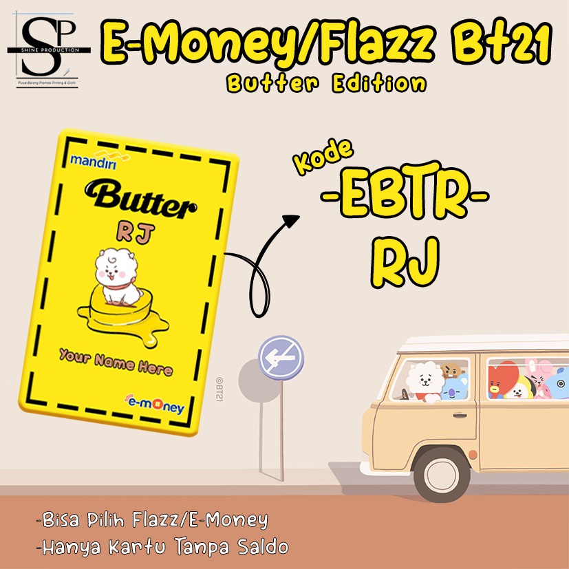 Emoney Flazz Bt21 Custom Nama