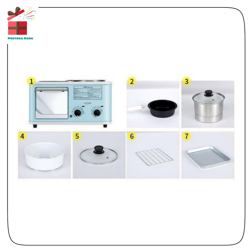 OVEN LISTRIK 3 IN 1 / MULTI FUNGSI