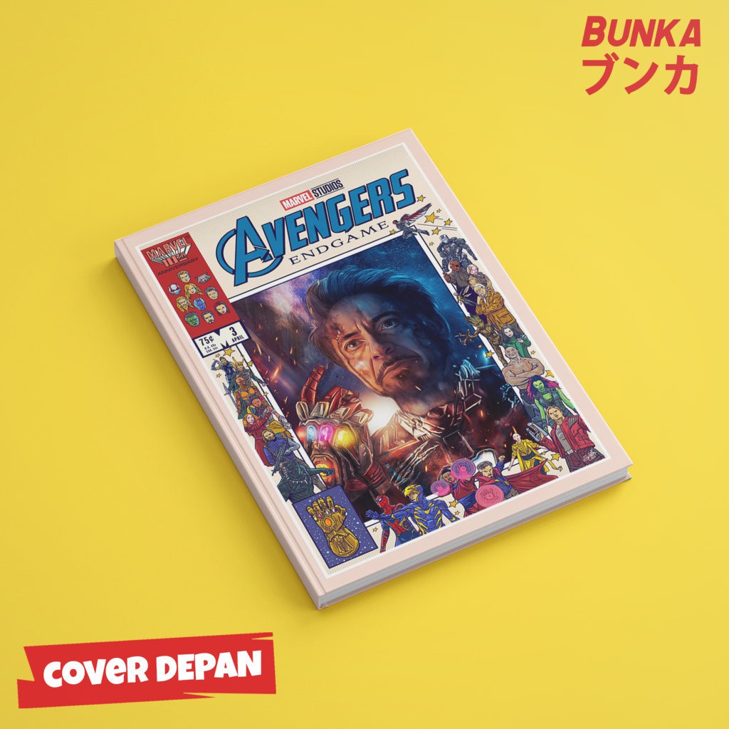 

Notebook Hardcover Marvel Avengers Iron Man Ukuran A5 Buku Tulis Catatan Note Agenda Planner Jurnal Note Book Gift Couple