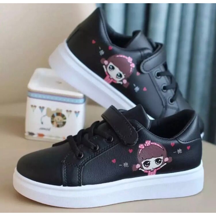 Sepatu Anak Sepatu Anak Perempuan Motif Gadis Trendy Size 26-35